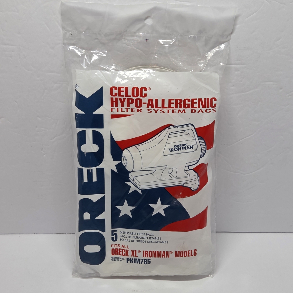 OEM‎ Genuine Oreck XL Ironman Vacuum Bags PKIM765 5-pk OEM Fits IM76 IM77 Models
